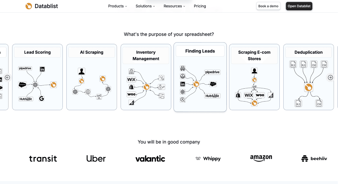 Datablist Sales Navigator scraper