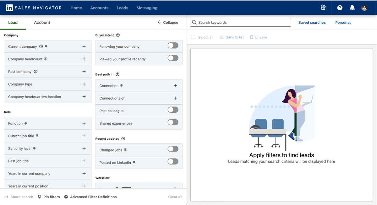 How To Scrape Sales Navigator Fast - Expanded Filter View