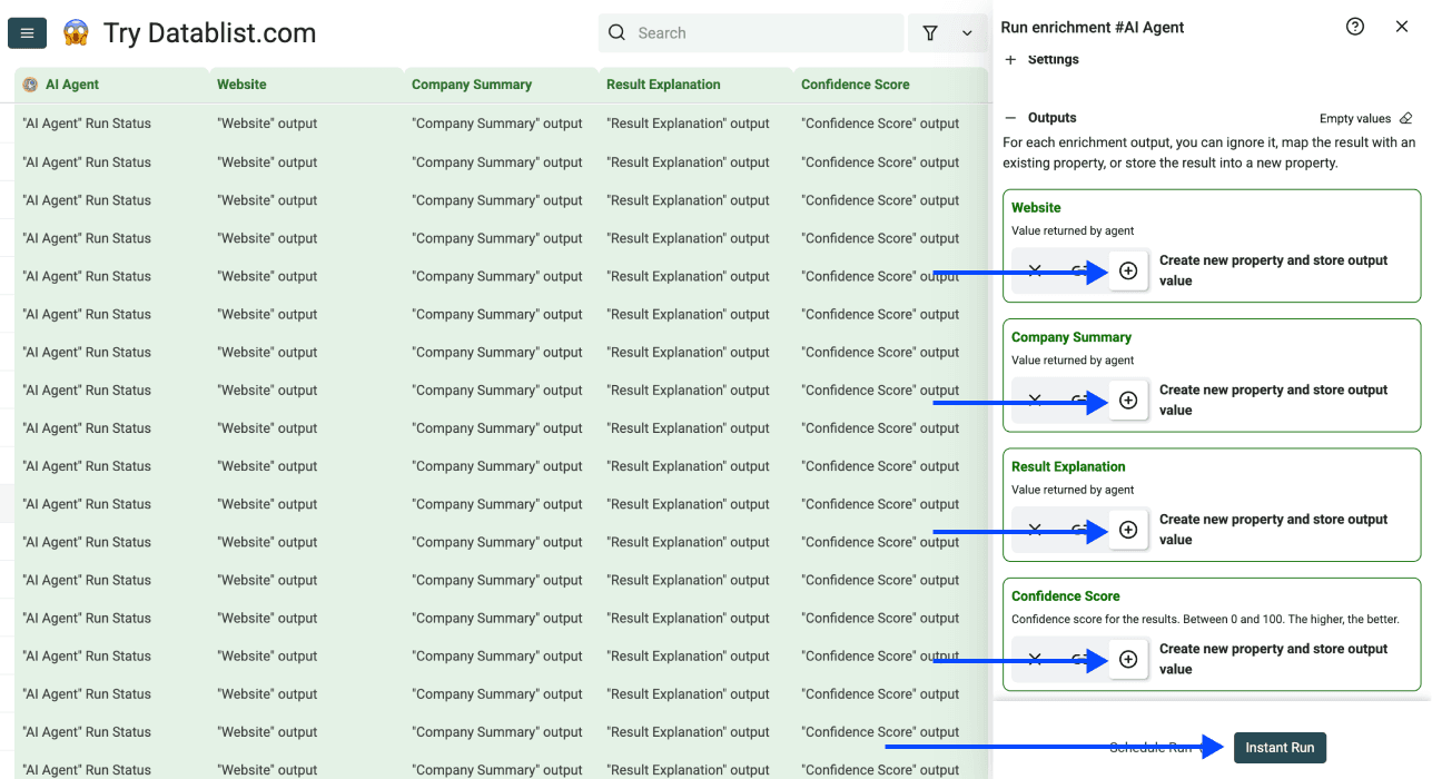 Company Name To Domain - Select Agent Outputs