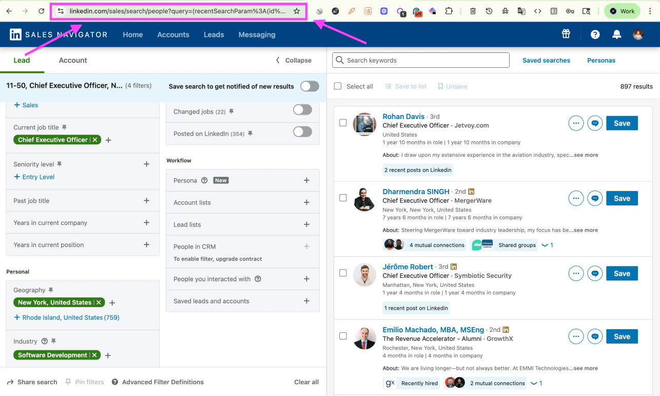 How To Create a Lead List With Emails - Search URL