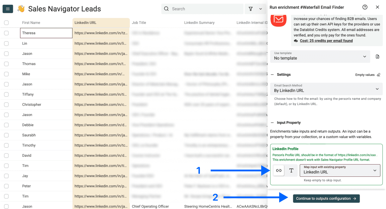 メール付きLead Listの作り方 - 入力設定