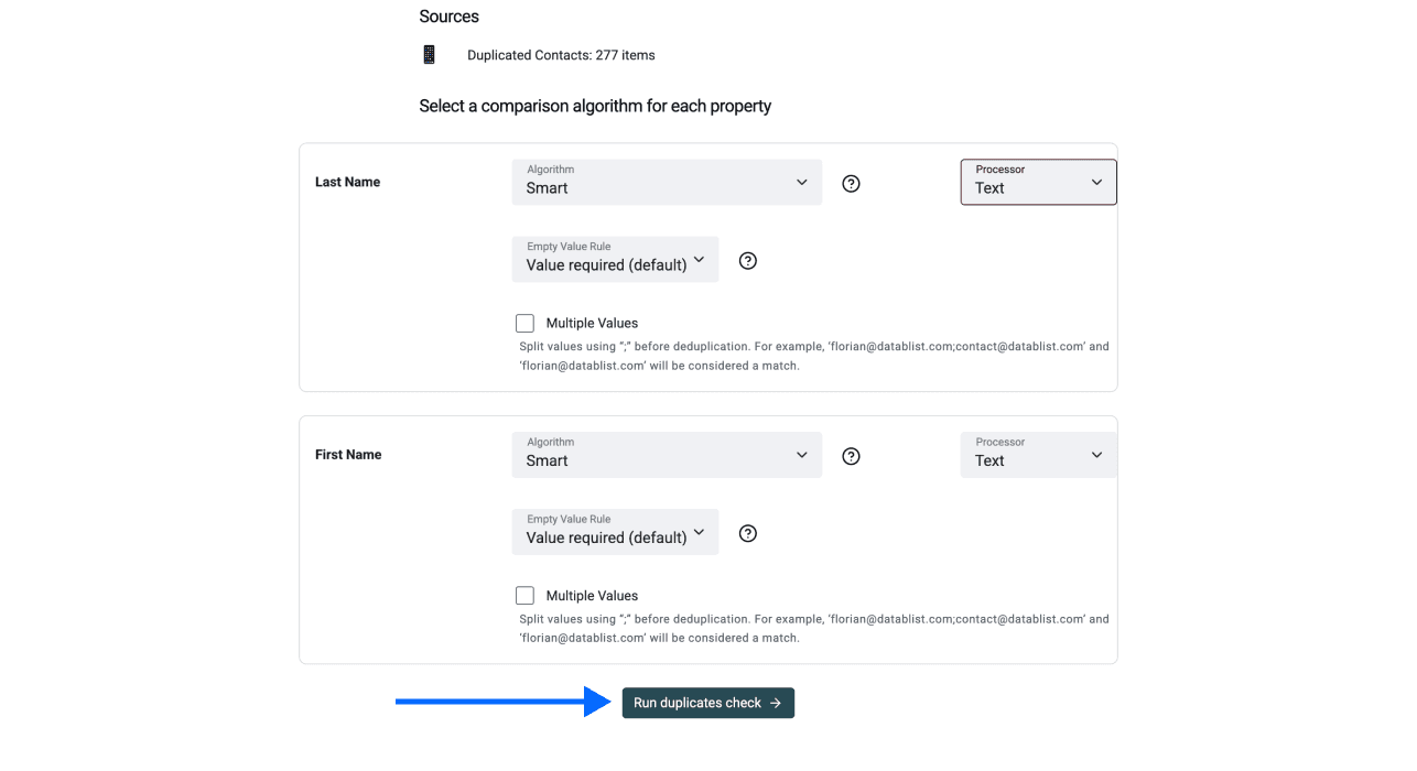 Three Ways To Deduplicate Spreadsheet Files - Comparison Algorithm And Processors