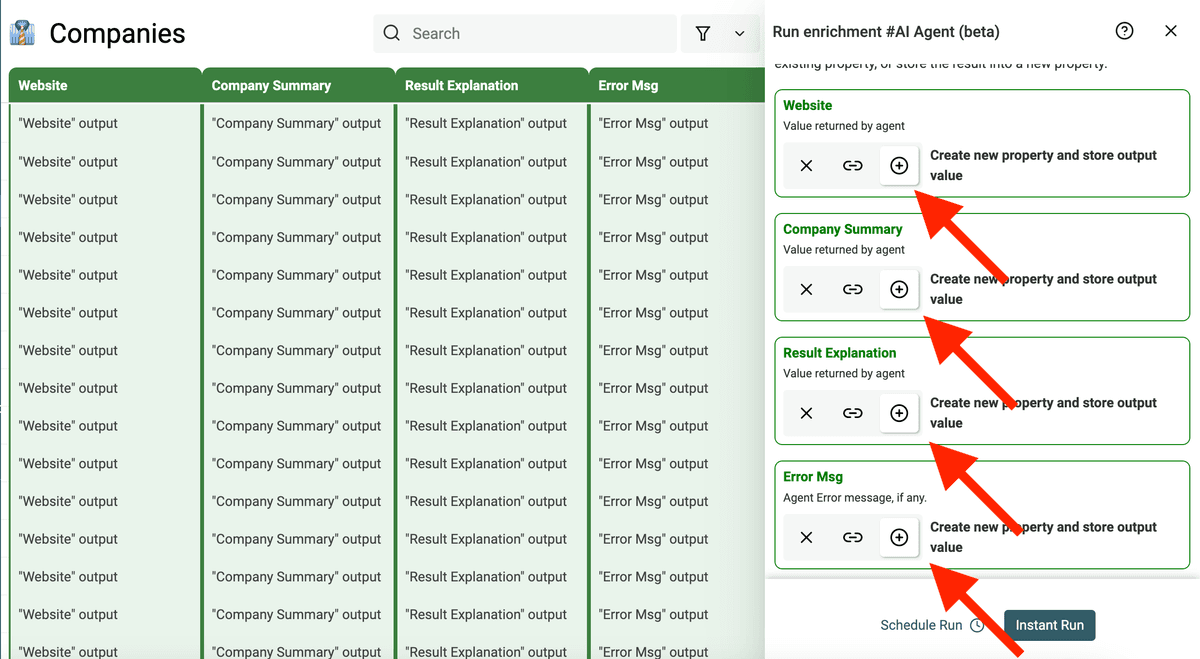 Select variables from your collection