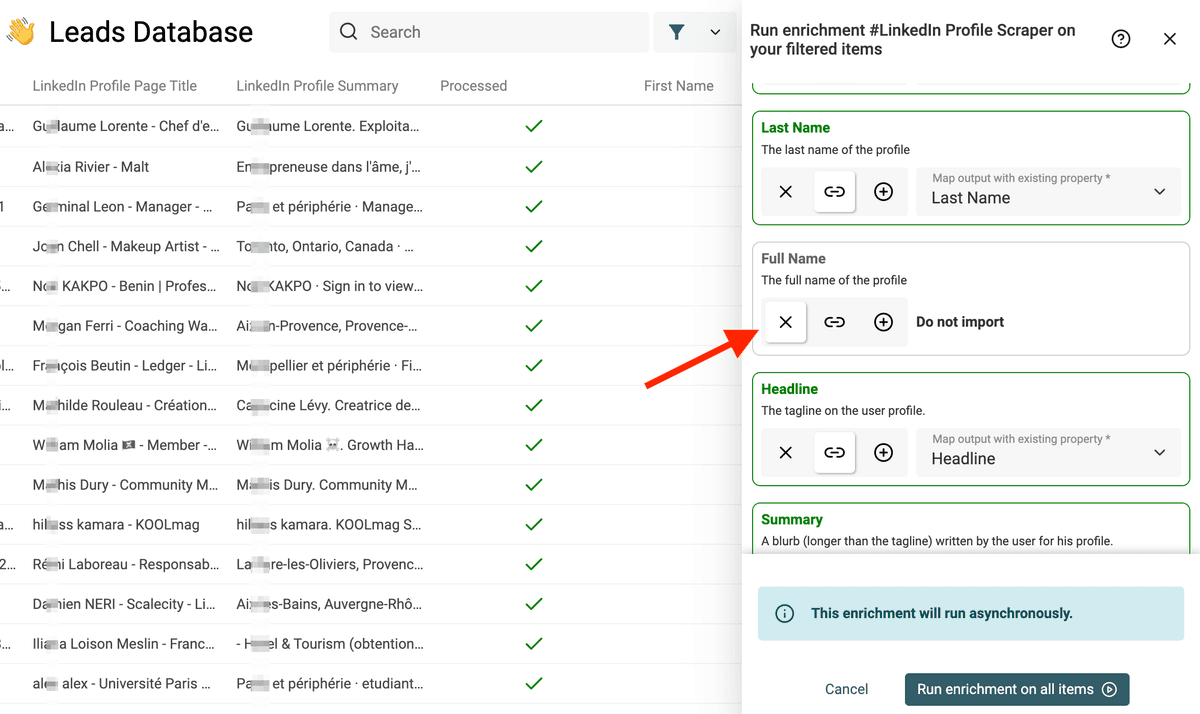 LinkedIn Profile Scraper Outputs