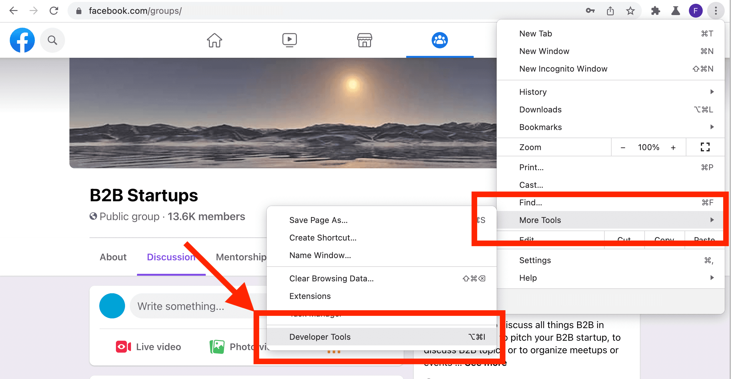 Abra a Chrome Developer Console — atalho "Ctrl + Shift + I" no Windows ou "Cmd + Option + I" no Mac.
