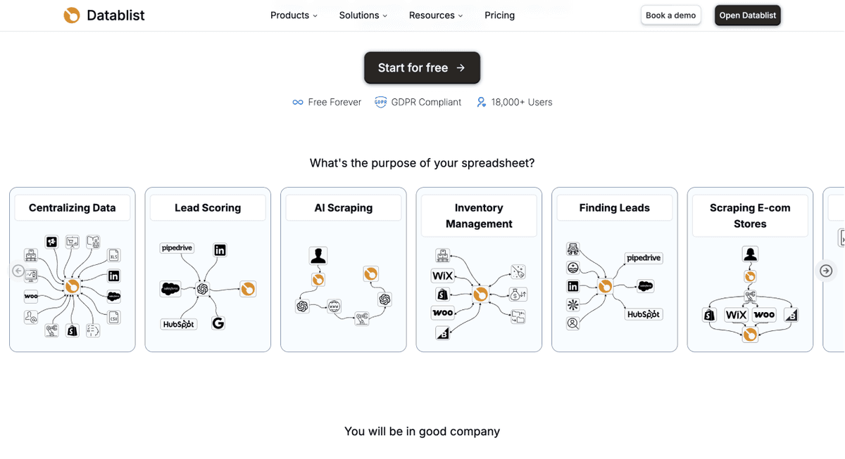 Three Methods Find Websites From Company Names - Datablist Homepage