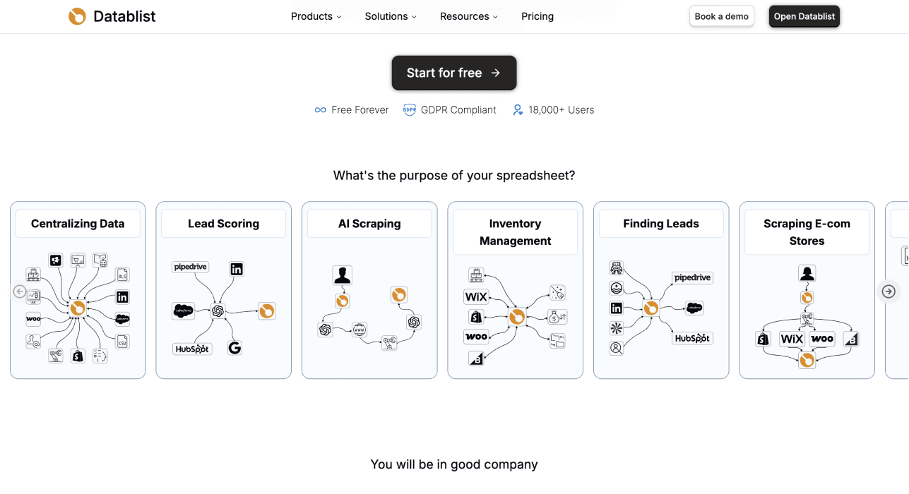 Three Methods Find Websites From Company Names - Datablist Homepage