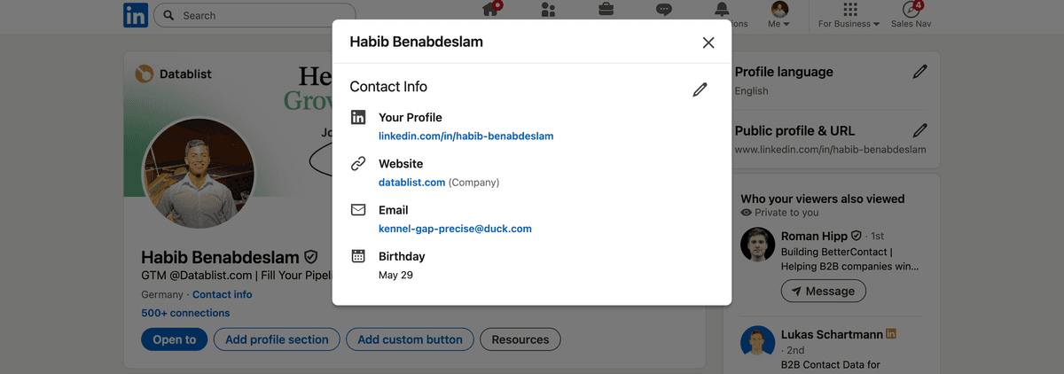 Conéctese conmigo en LinkedIn