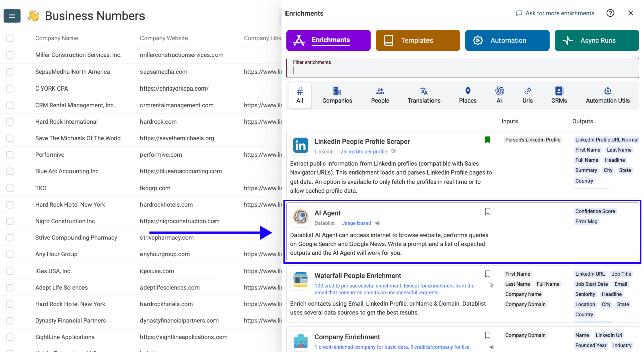 2 New Ways to Find Phone Numbers With Datablist - Enrichment Library