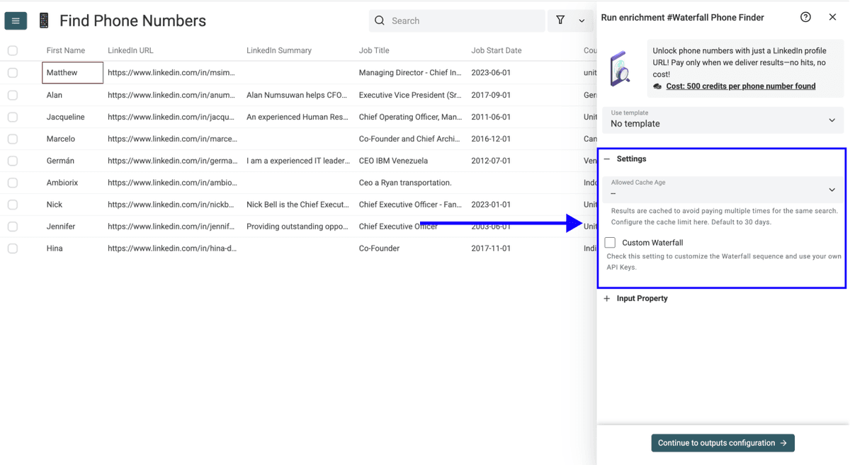 2 New Ways to Find Phone Numbers With Datablist - Enrichment Settings