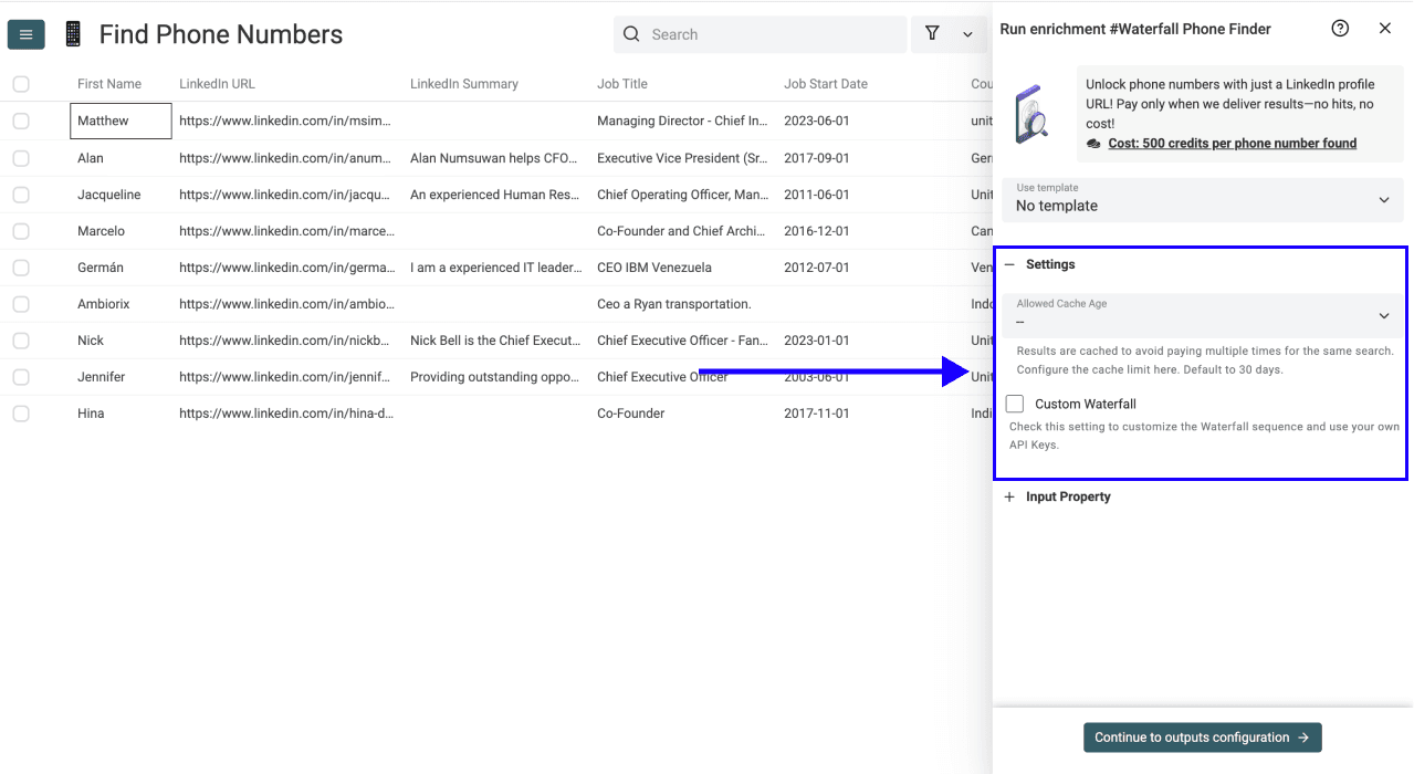 2 New Ways to Find Phone Numbers With Datablist - Enrichment Settings