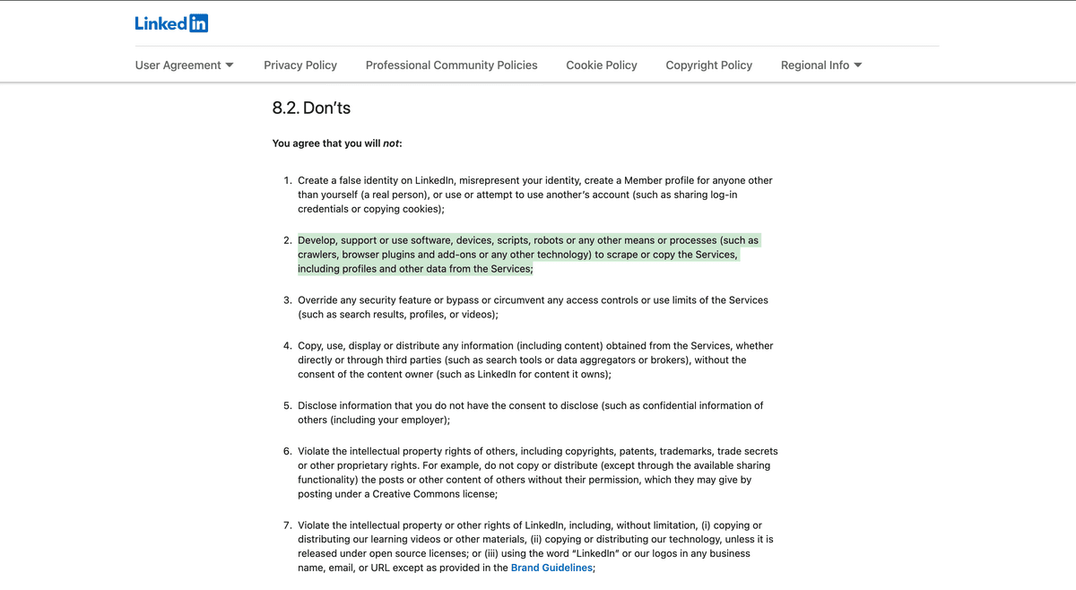 LinkedIn Ban Appeal - Prohibited Software Notice