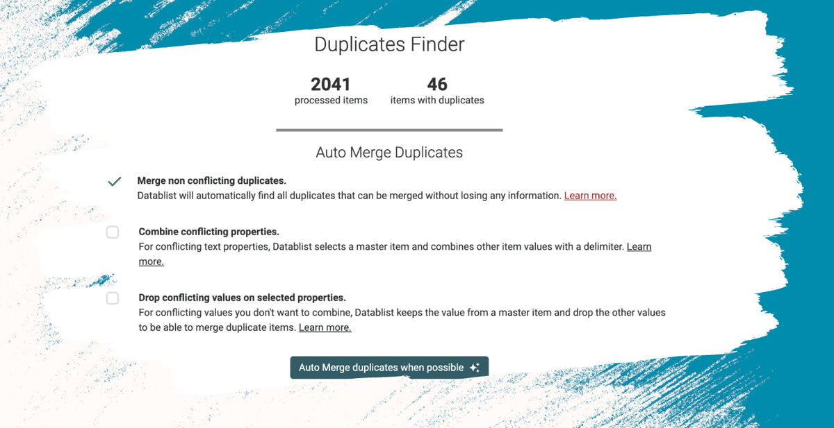 How to merge duplicate leads without losing data