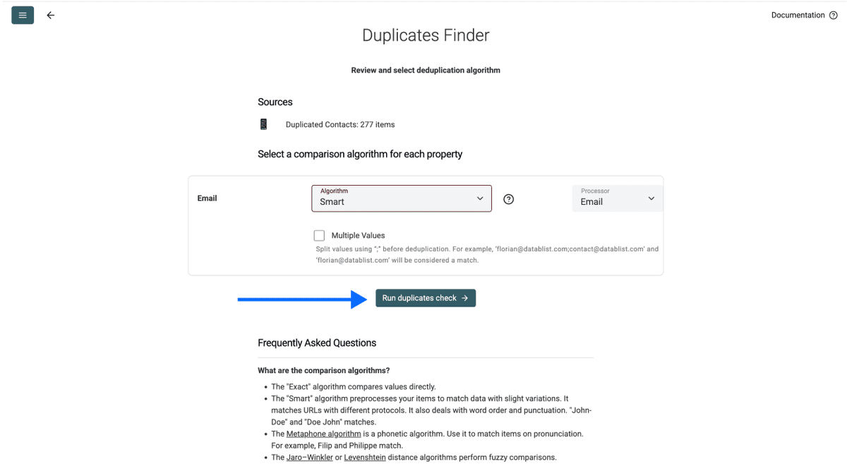 How To Merge Two Spreadsheets - Comparison Algorithm Selection
