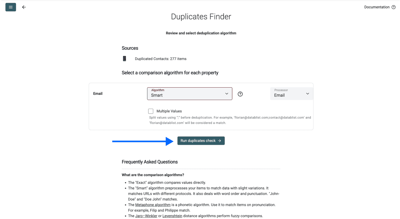 How To Merge Two Spreadsheets - Comparison Algorithm Selection