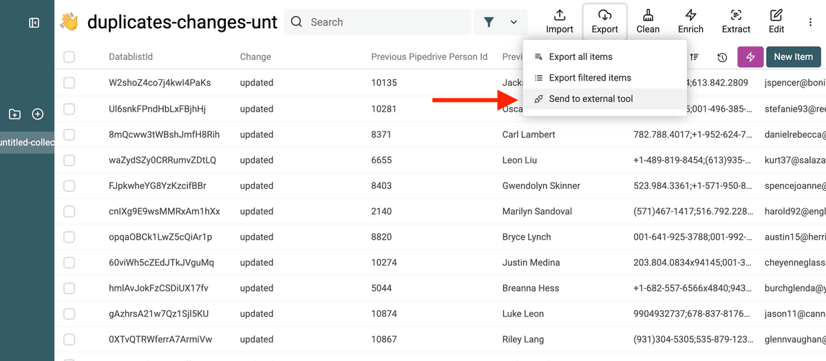 Mettre à jour Pipedrive
