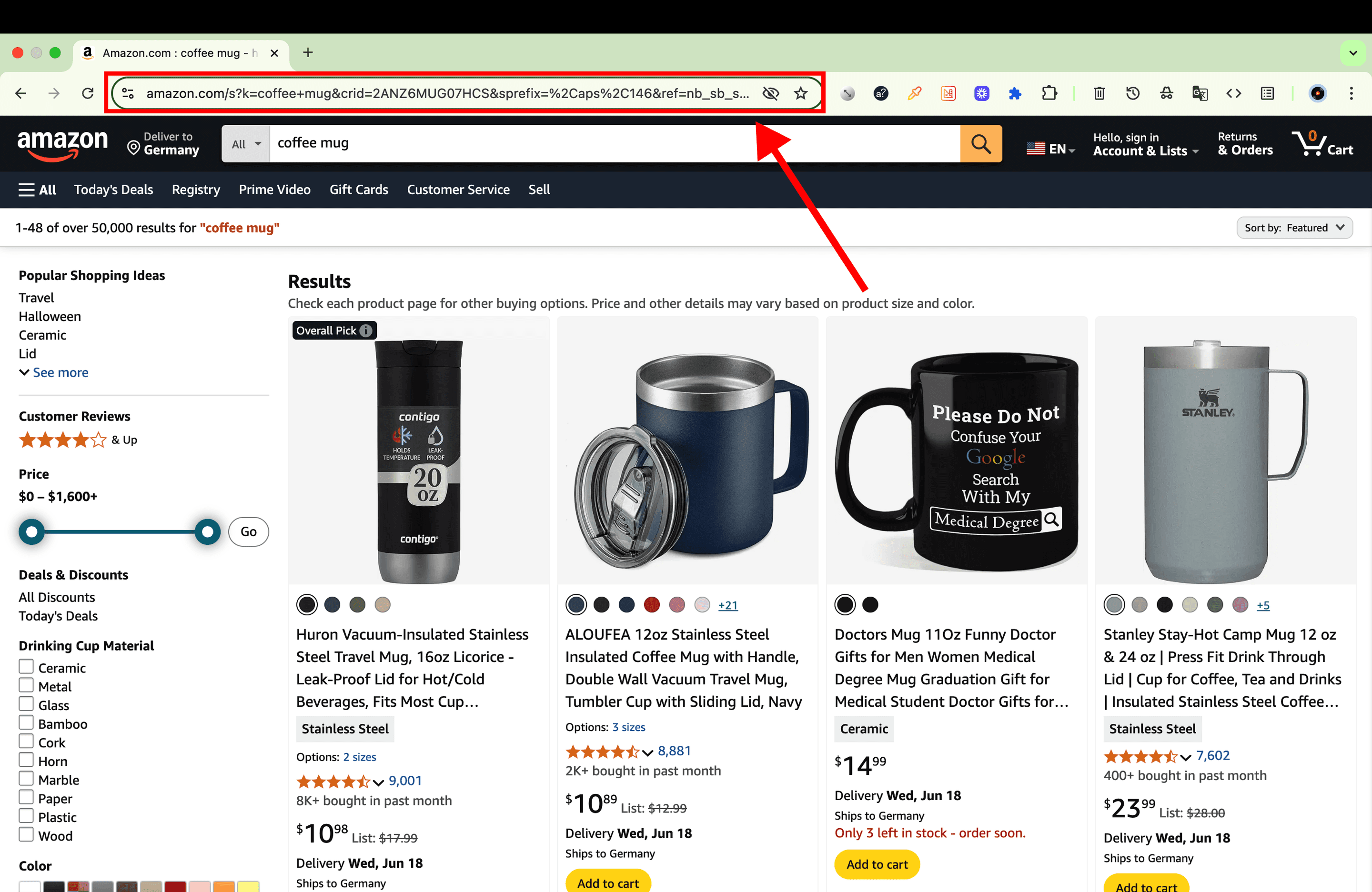 Amazon検索URL