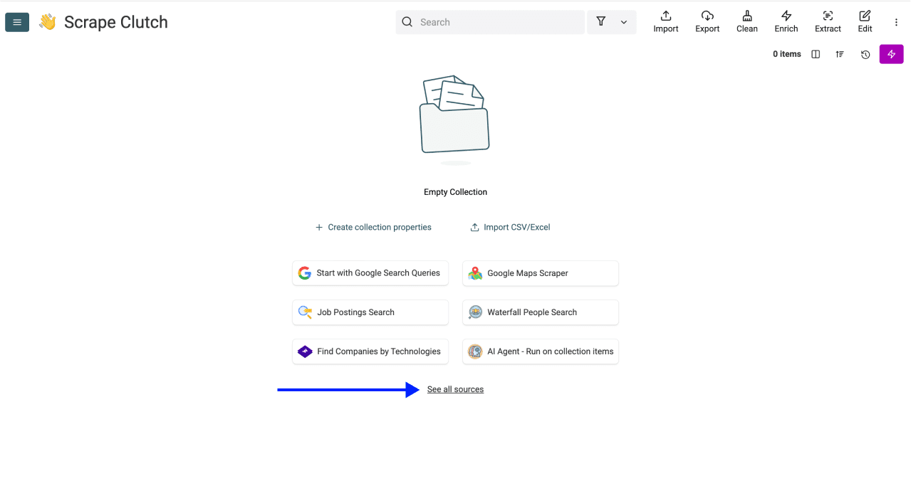 Scrape Clutch Agencies - Starting The Workflow