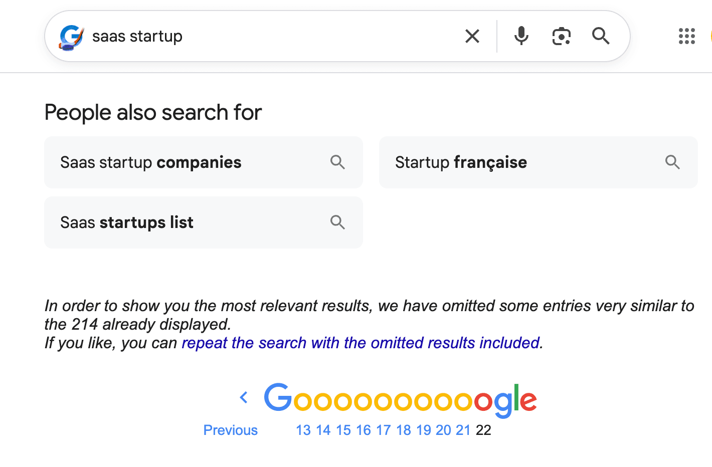 Googleでは200件を超える検索結果が表示されないことがある
