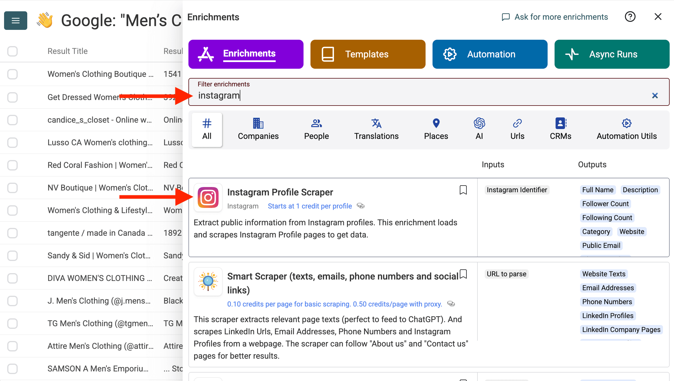 Select Instagram Scraper