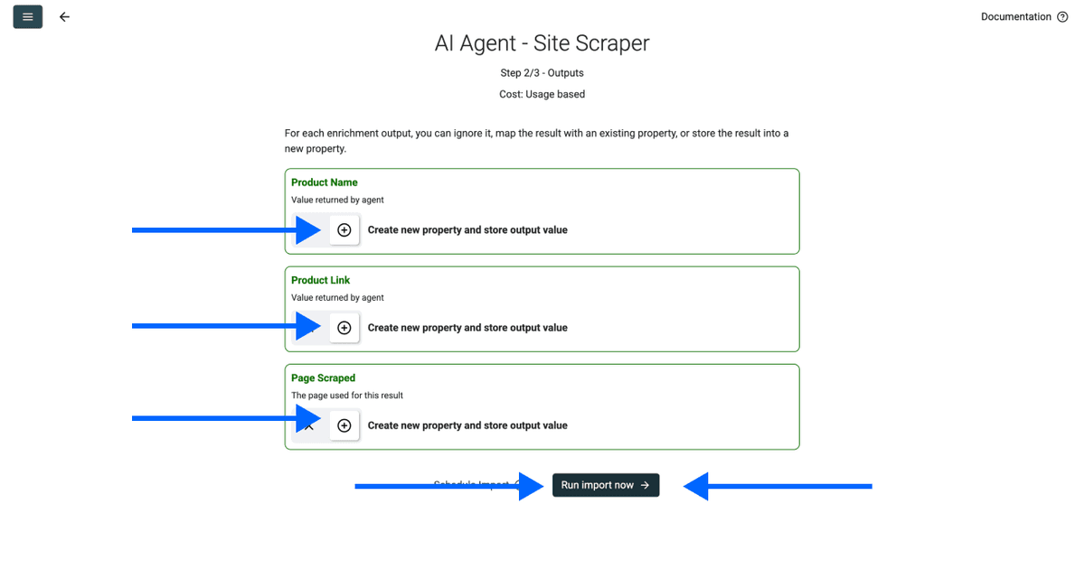 How To Scrape Product Hunt With Datablist - Output Configuration