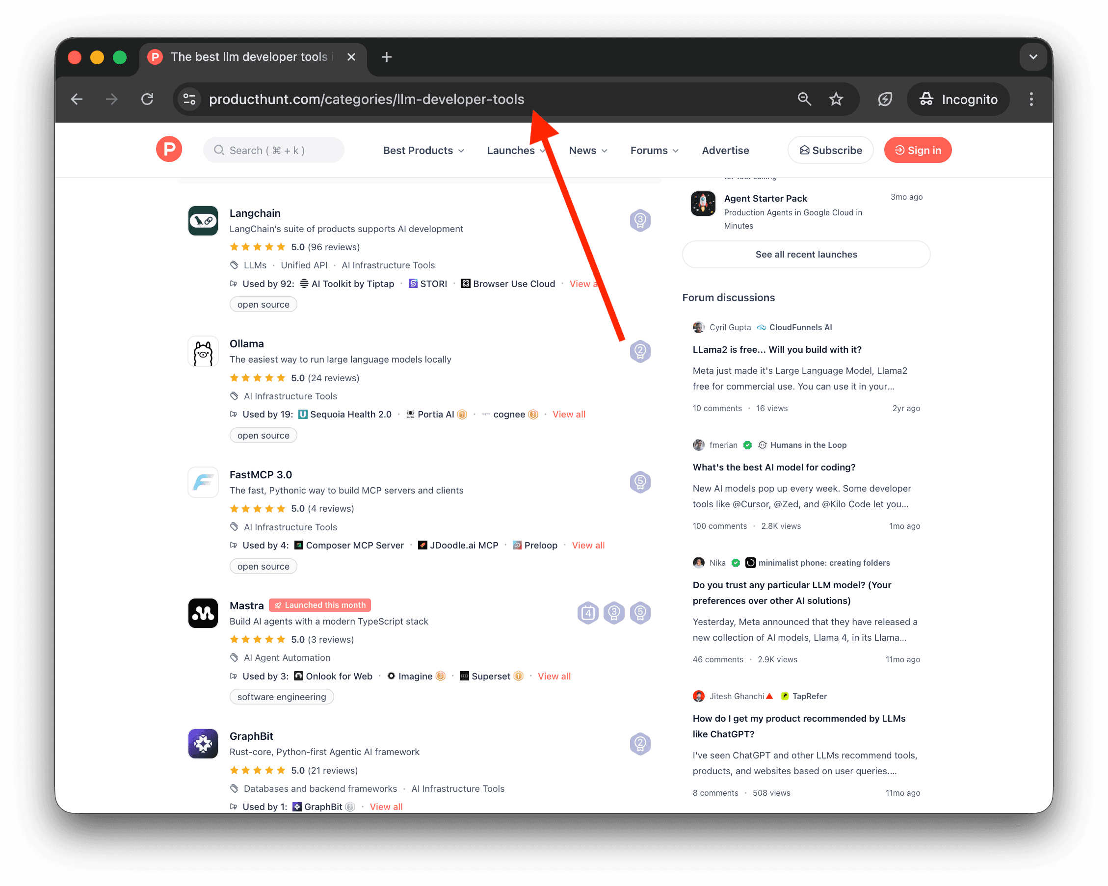 Product Hunt Listing