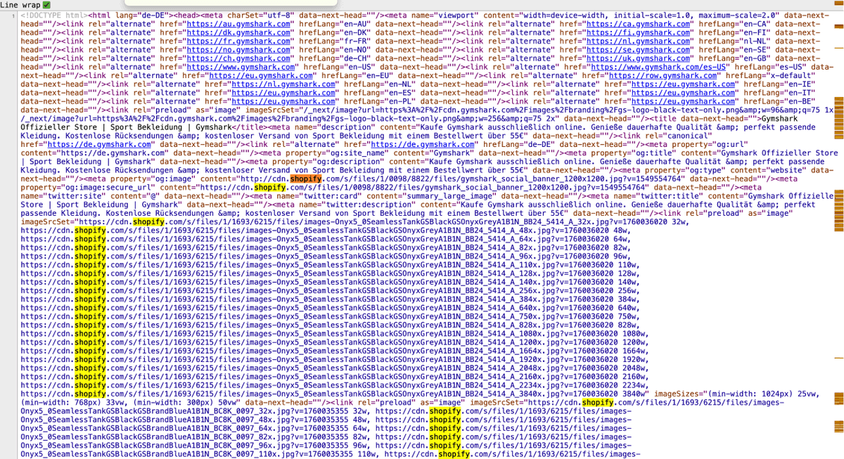 Website source code