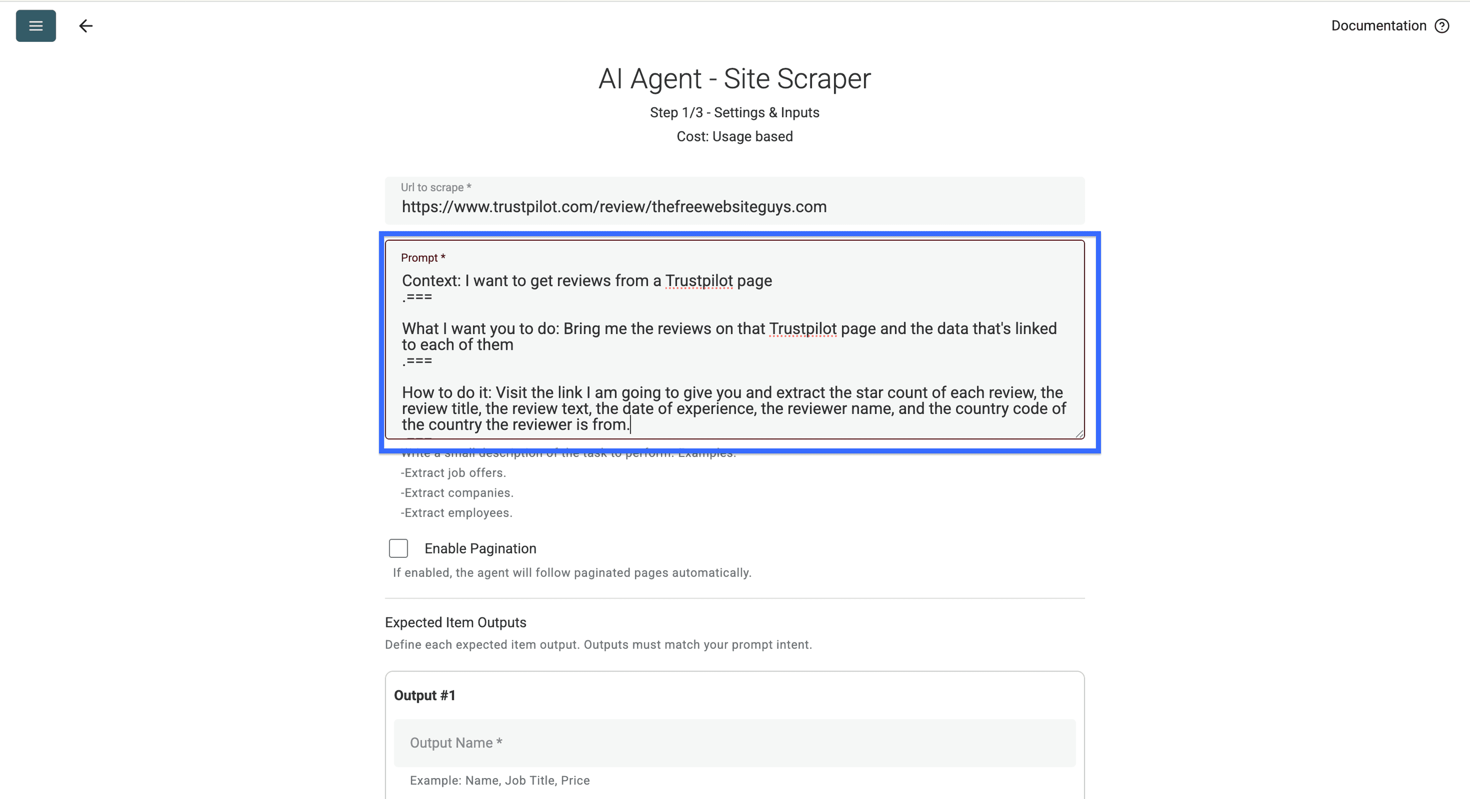 AI Agentでスクレイピングする際は、適切なプロンプトが最も重要です