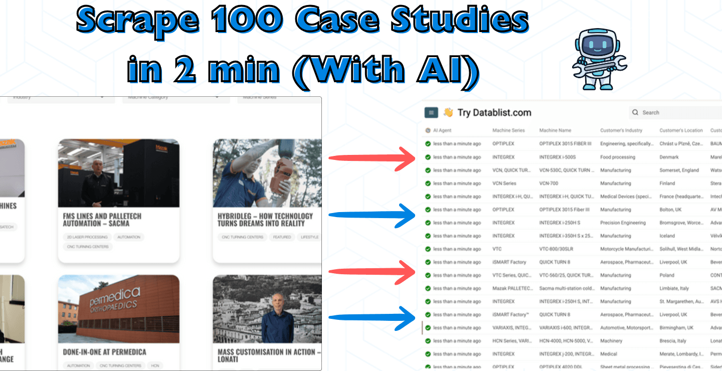 Comment Scraper Toutes les Études de Cas d'un Site Web (No-Code)
