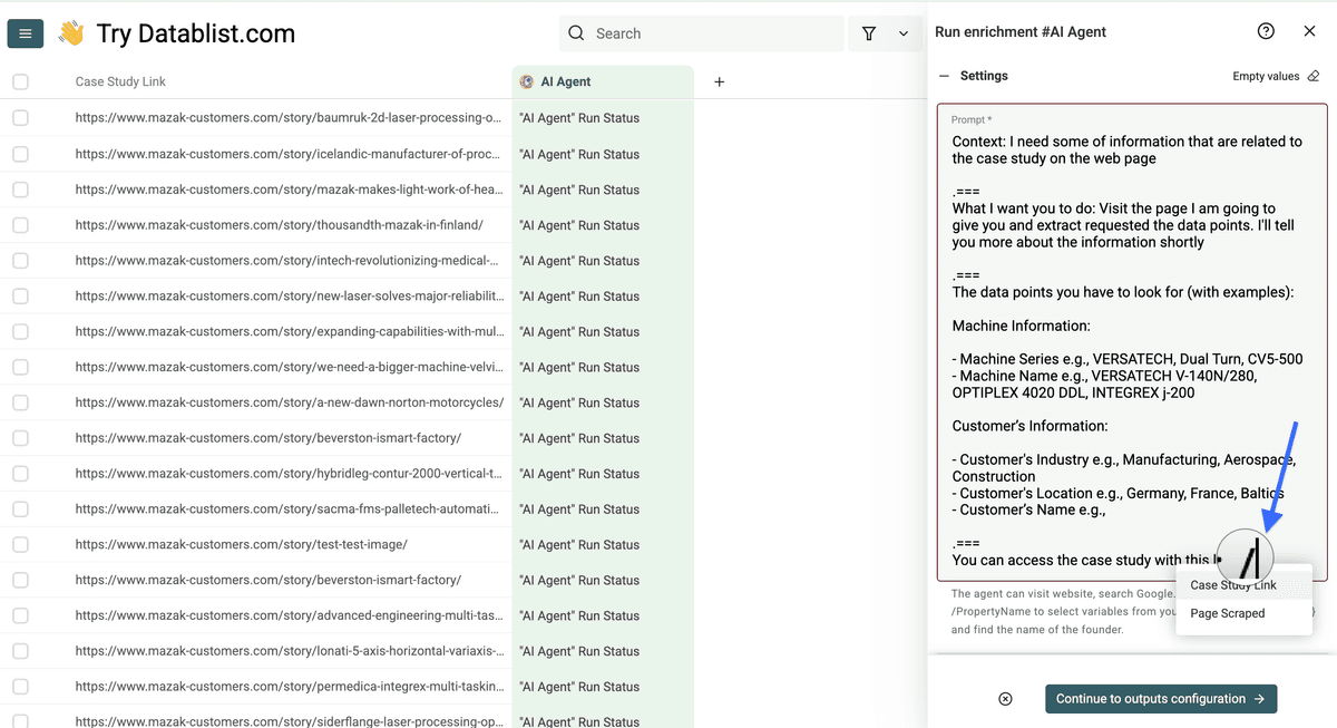 Prompt pour extraction d’infos valides depuis une page