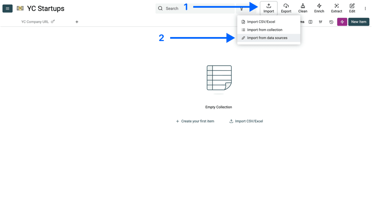 Importing data
