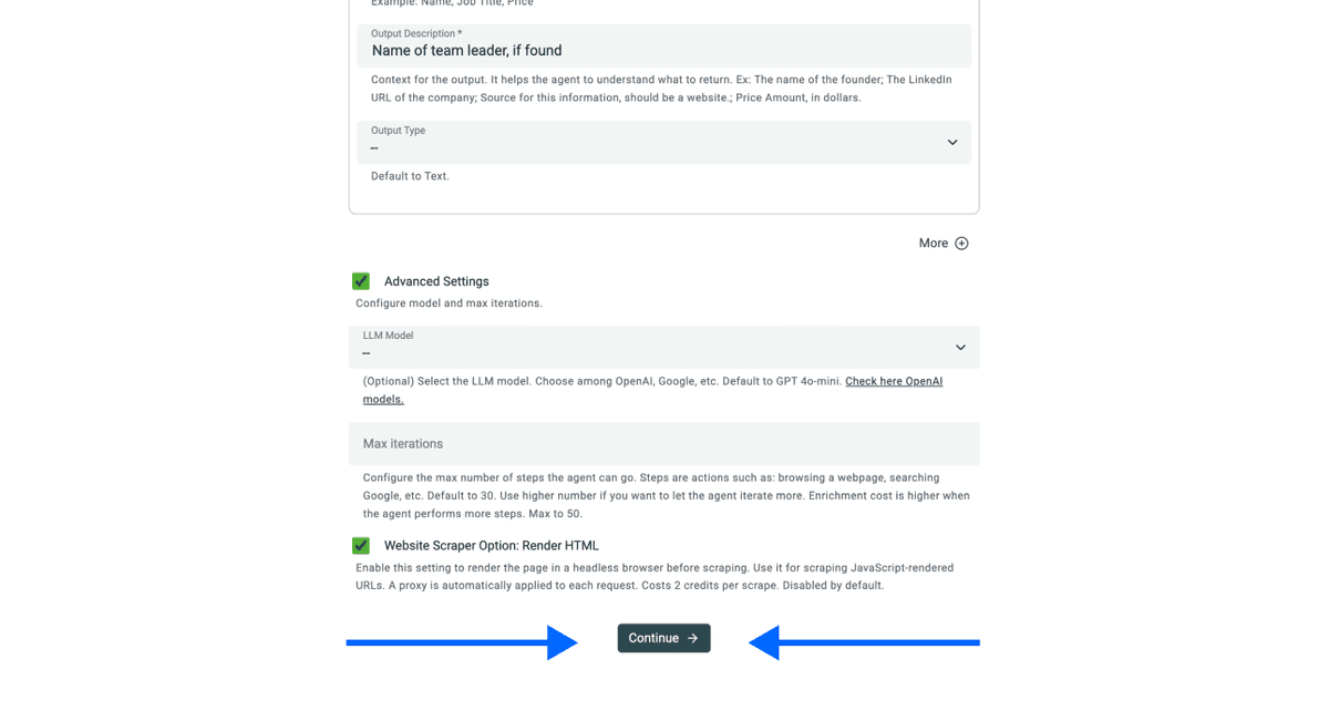 Zillow Real Estate Details Agent Scraper, last step