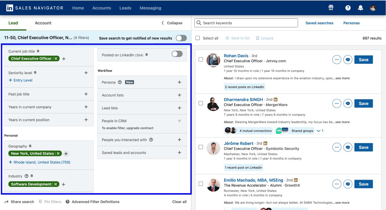 How To Scrape Sales Navigator Leads - Correct Filtering