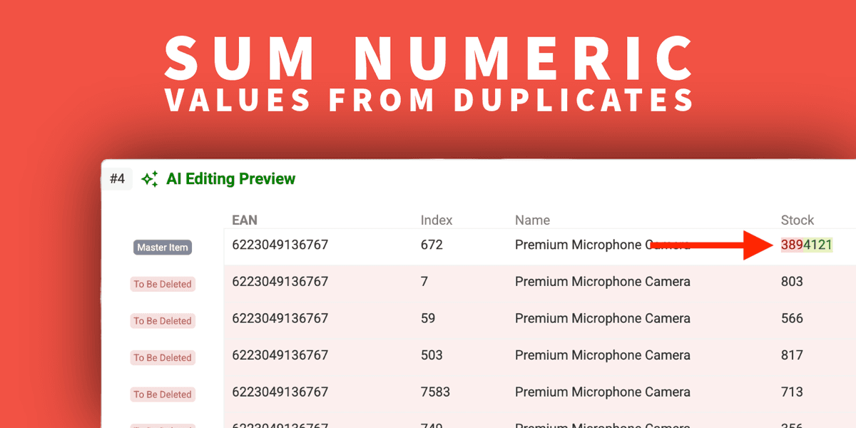Come sommare valori numerici mentre unisci duplicati