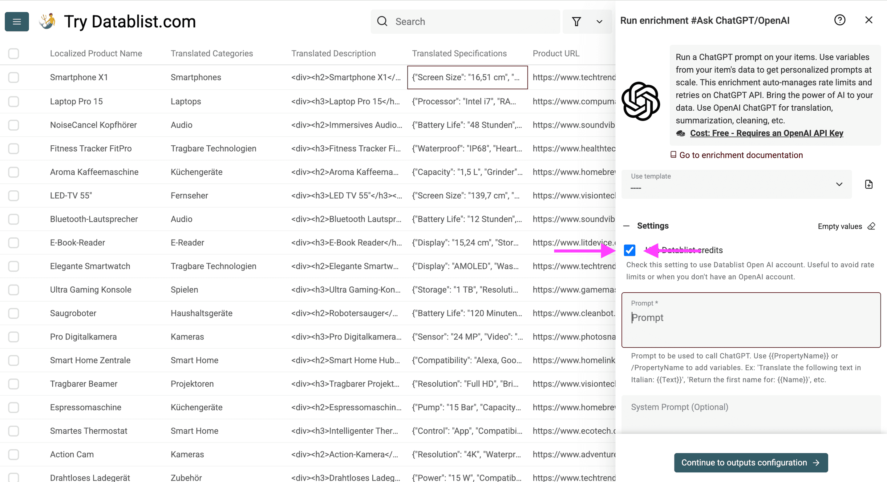 Datablist提供のAPIキーを使うのが最も簡単