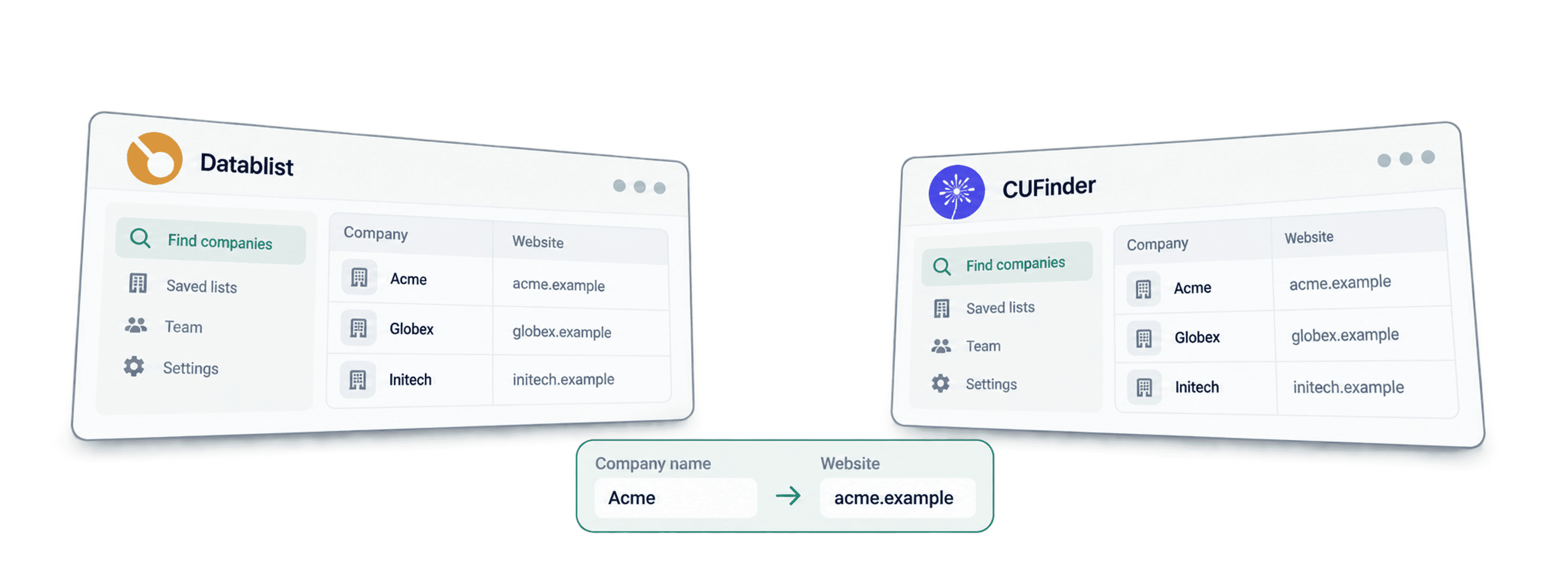 企業Webサイト検索ツール比較:DatablistとCU Finderの違い