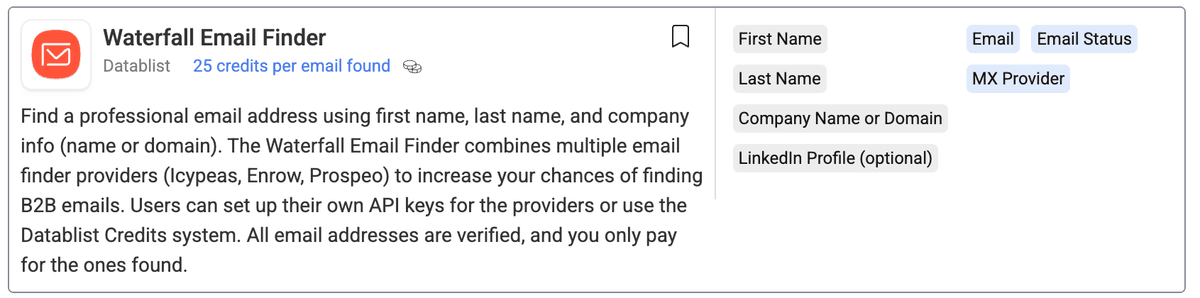 Waterfall Email Finder