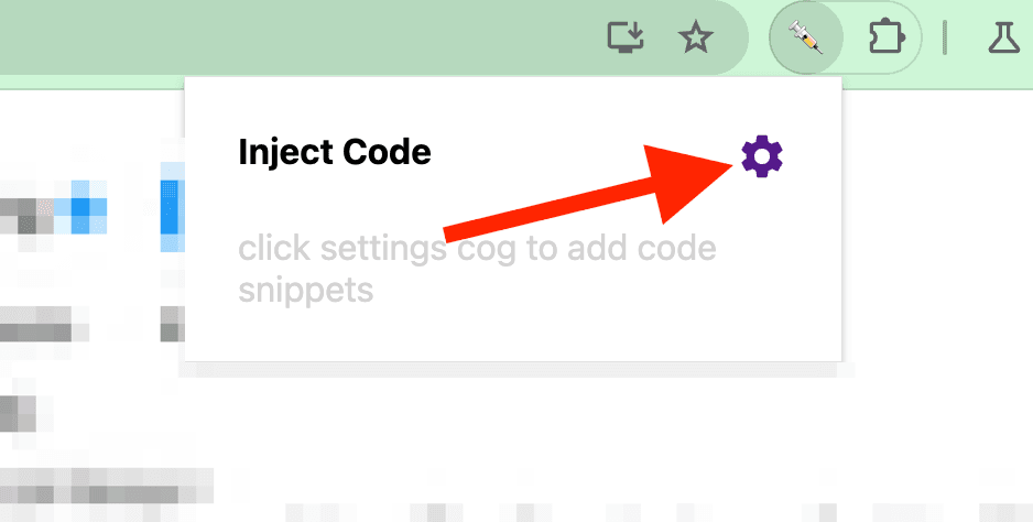 Inject Codeを設定