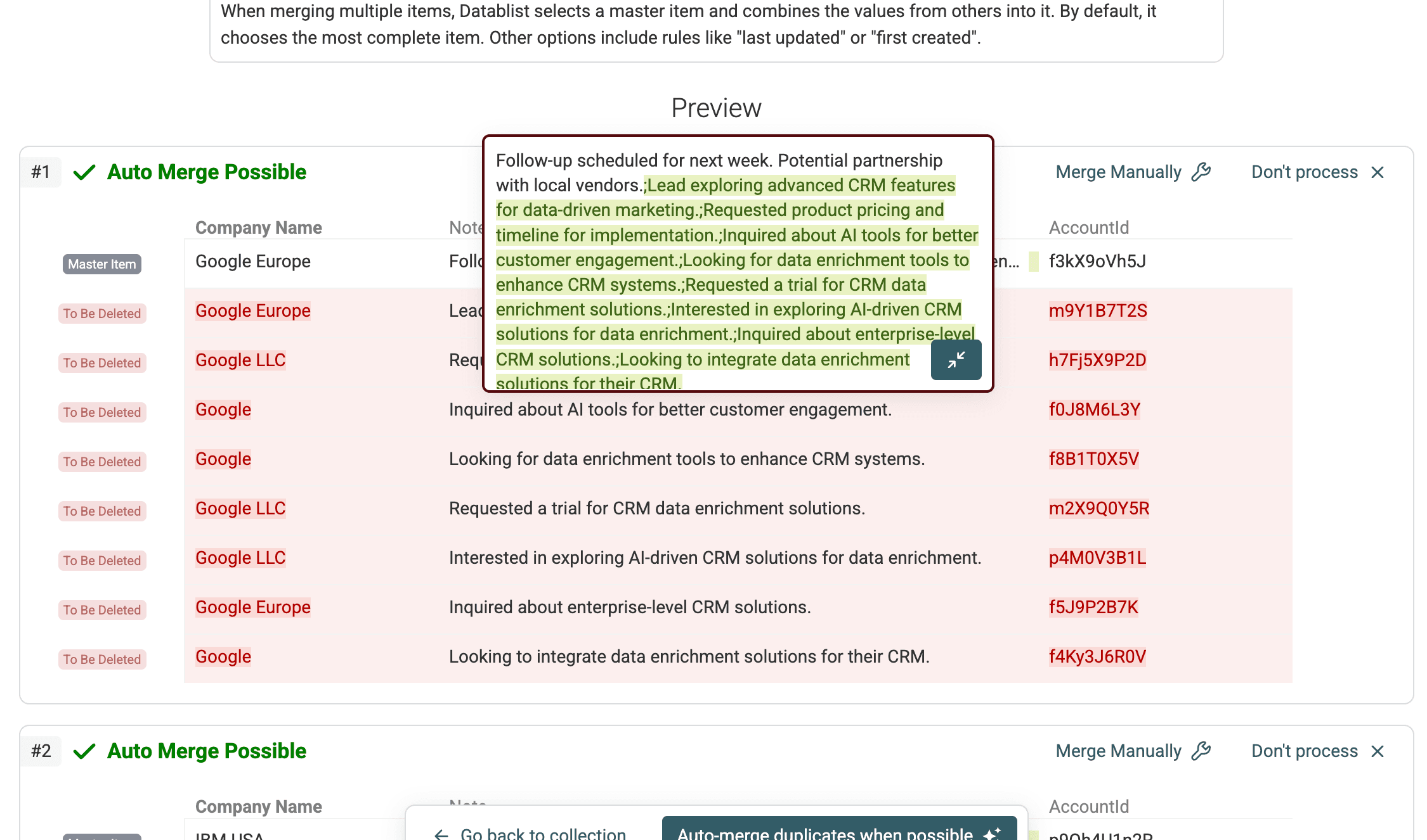Datablist Duplicates Finder UI