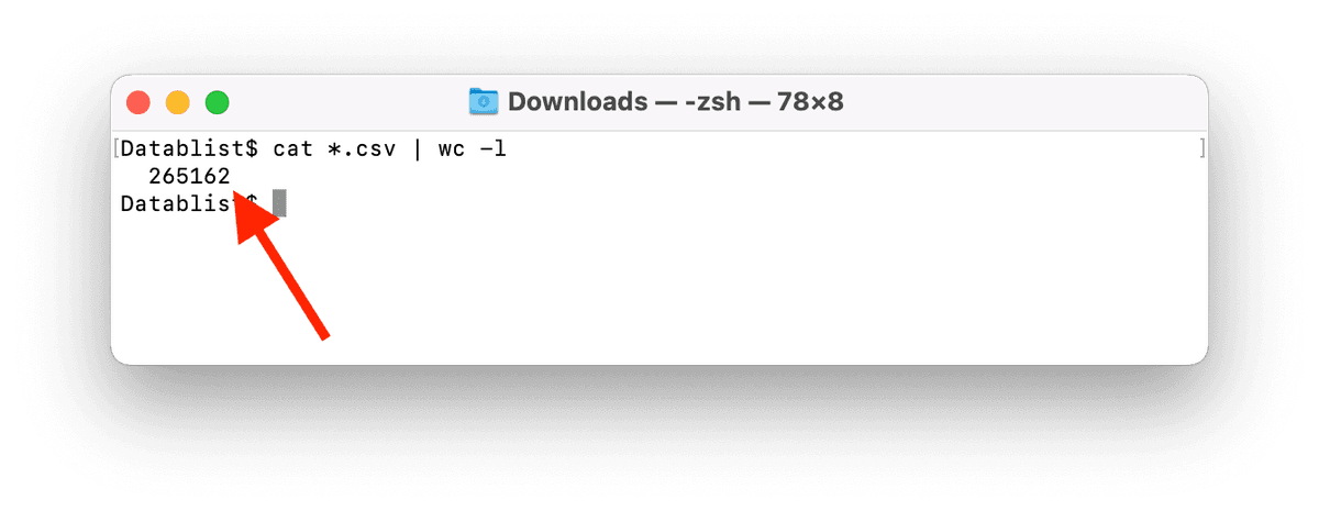 Get the sum of all csv files