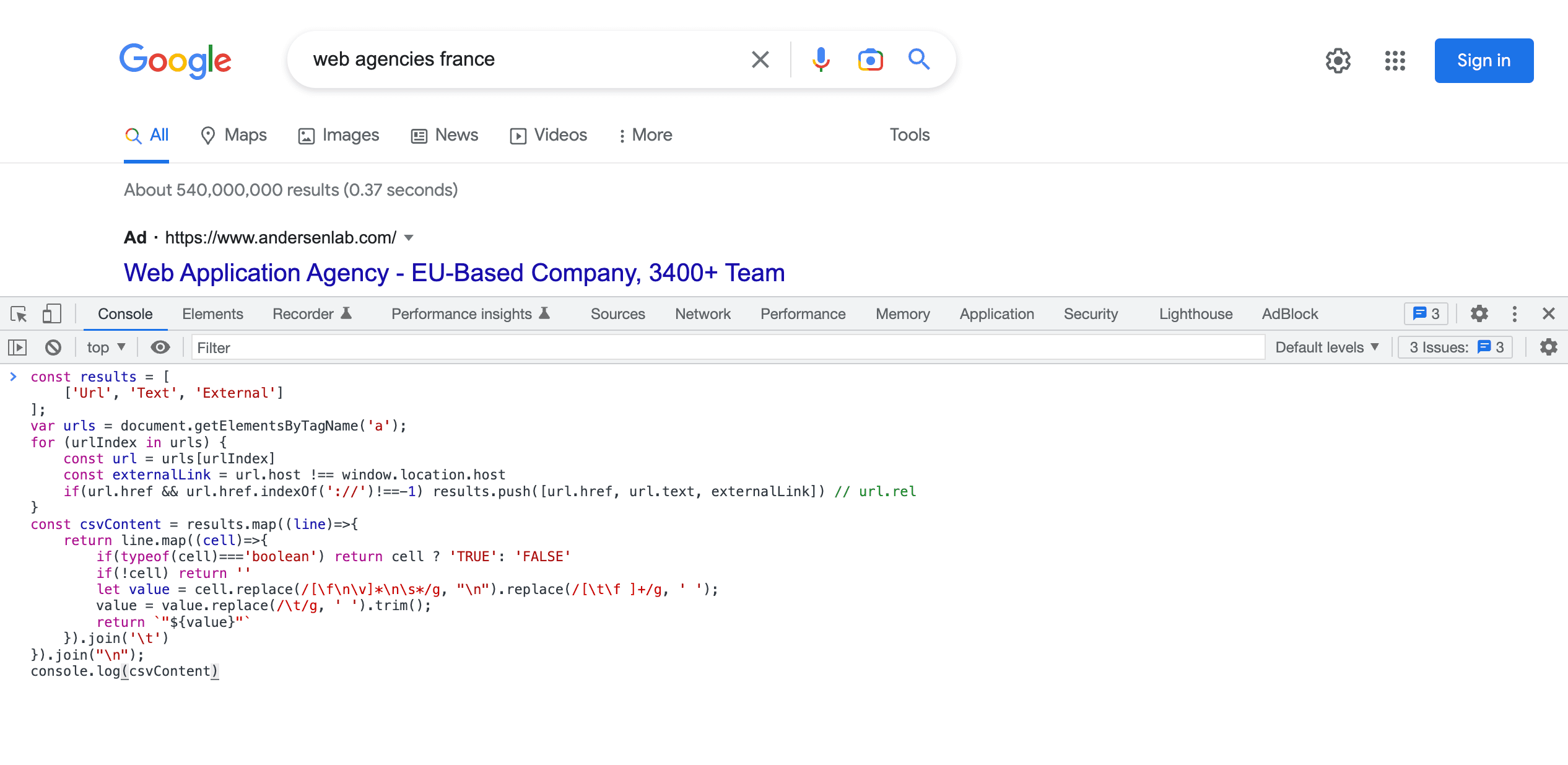 Copy-paste code