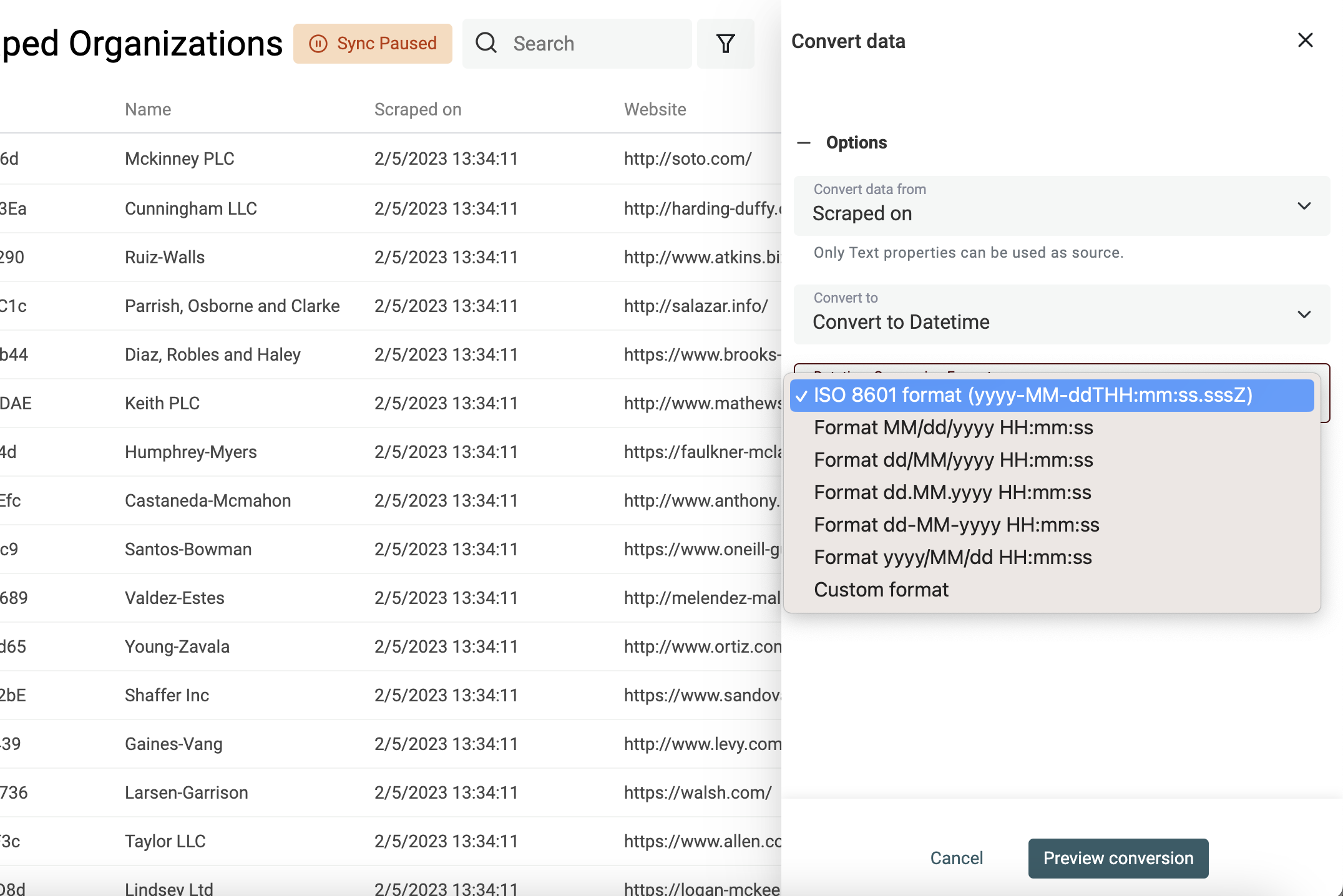 Convert Text to Datetime