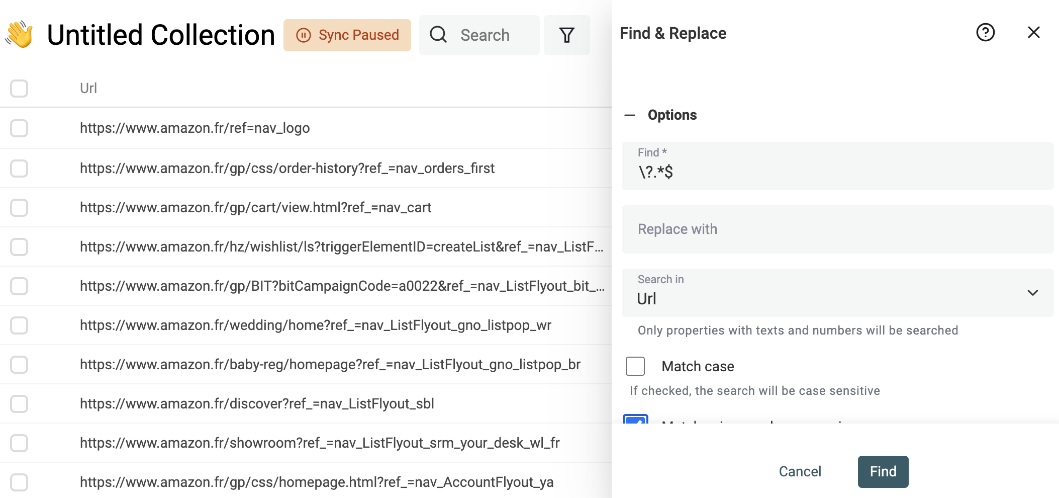 Regular Expression to remove query parameters