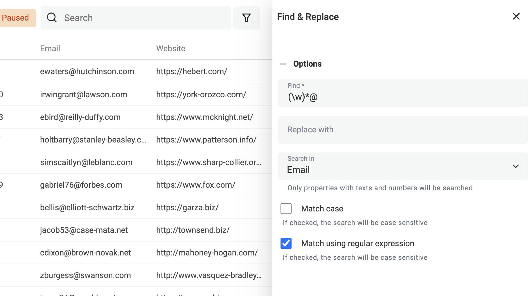 Regular Expression to get domain from email address