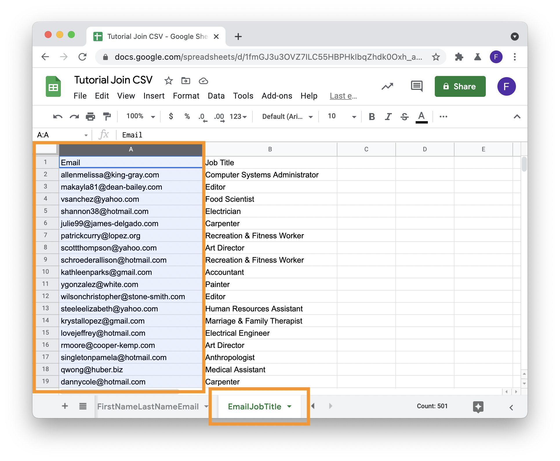 Identifier Column must be the first column