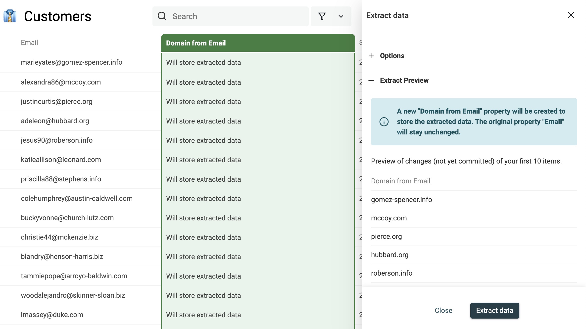 Data Extractor Preview