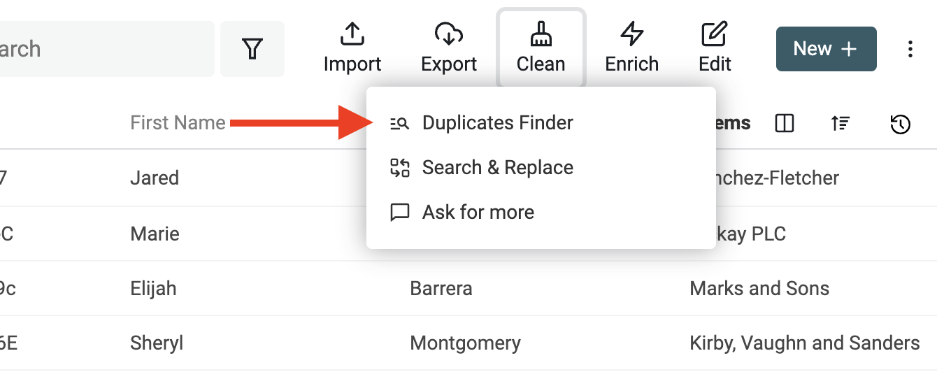 Find and remove duplicate values