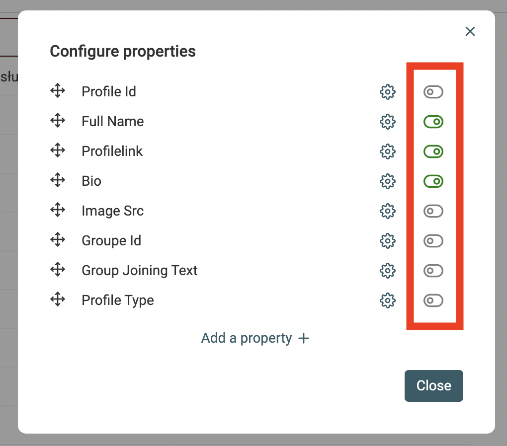 Hide Properties