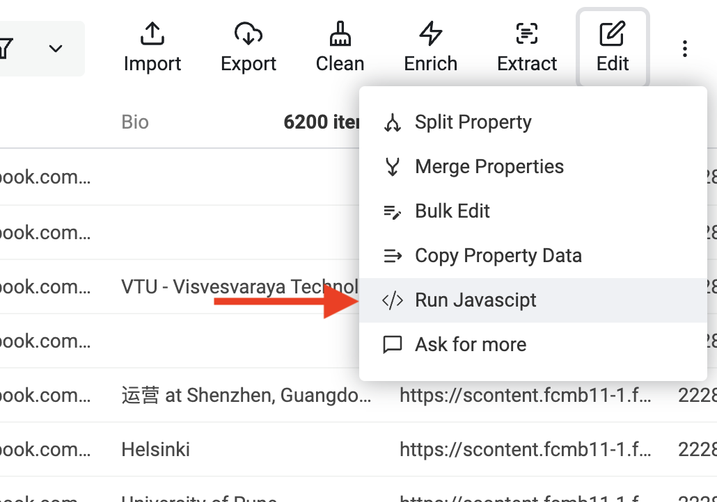 Export Facebook group members and find their LinkedIn Profile